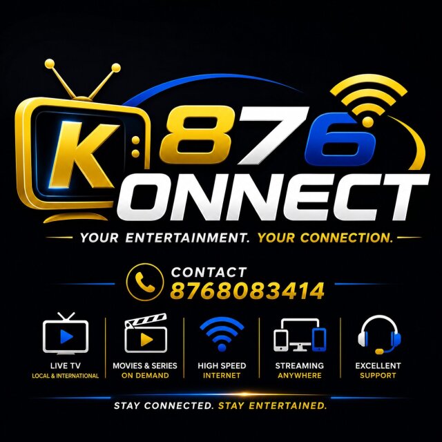 876 KONNECT .Live TV|Movies|Sports J$1,500/Month