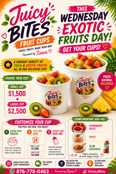 Juicy BITES - Fruit Cups Other Market Kingston