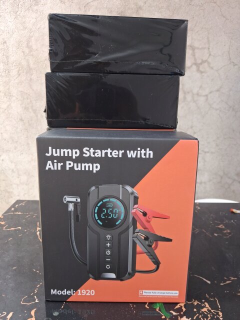 Portable Car Jump Starter And Pump