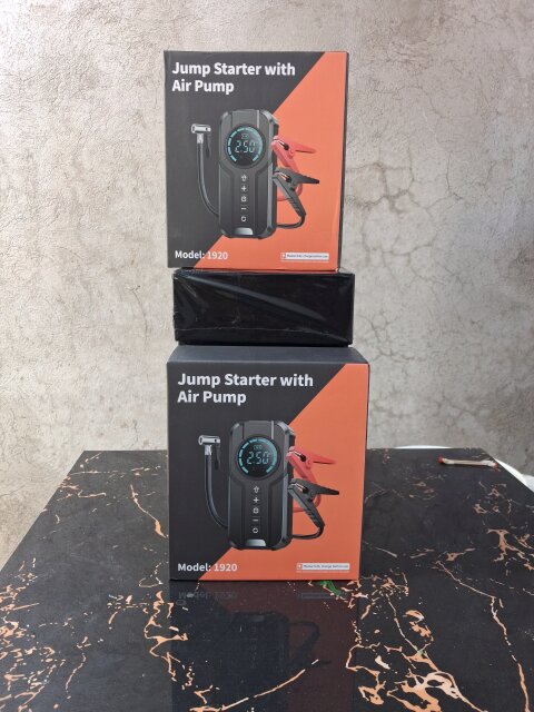 Portable Car Jump Starter And Pump