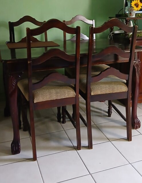 Solid Wooden 4 Seater Table Tables & Desks Kingston
