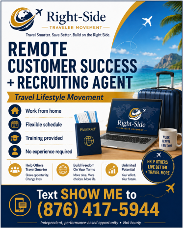 Remote Side Income Opportunity, Travel Savings Com Part Time Jobs Online