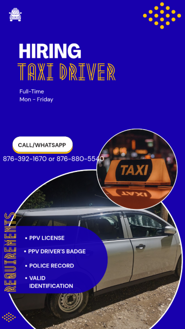 Taxi Operator  Full Time Jobs Old Harbor, Spanish Town 