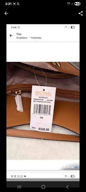 Authentic Michael Kors Bag (Huge Discount!!)