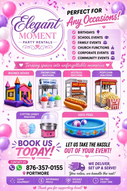 Concession Stands For Rent Event Planning Services Portmore