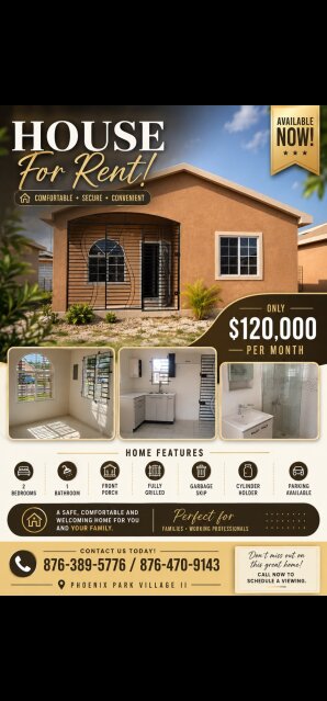 2 Bedroom House For Rent Houses Portmore