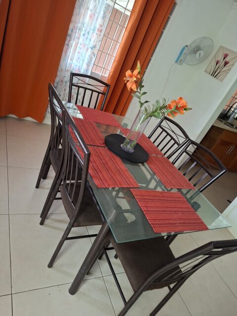 Glass Top Kitchen Table - 6 Seats Tables & Desks Priory