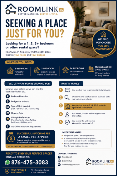 Seeking A Place To Rent? 1 Bedroom, 2 Bedroom, 3 Houses We Serve All Parishes 