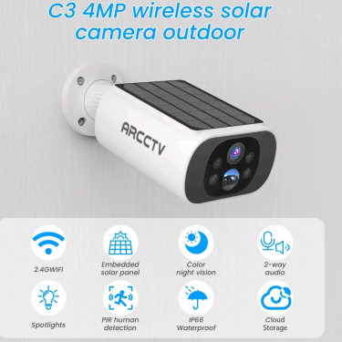 ARCCTV  Wireless Security Camera Outdoor  Cameras Passagefort