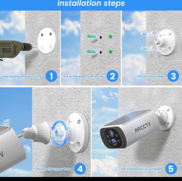 ARCCTV  Wireless Security Camera Outdoor 