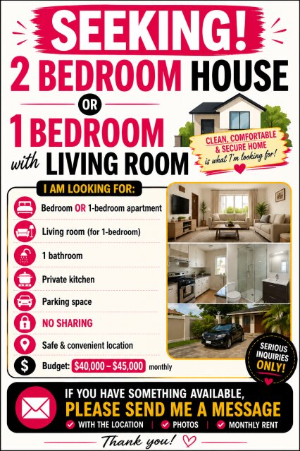 SEEKING!! SEEKING!!!! Houses Kingston