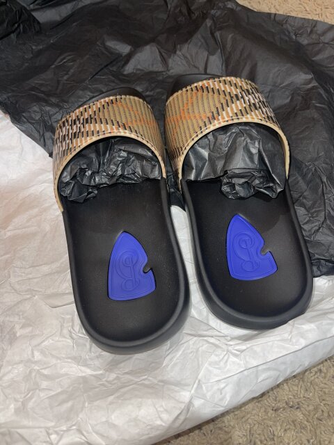 New Burberry Slides (Size 10)