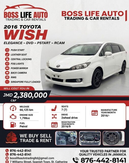 Toyota Cars 7 Willimas Spanish Town