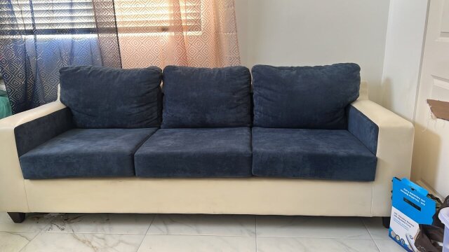 Sofa For Sale (Two Toned) -- 20K OBO With Ottoman Sofas Portmore