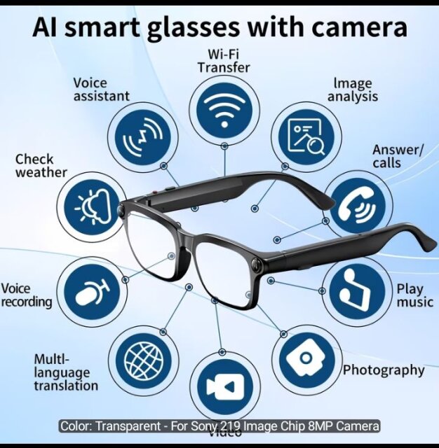 Ai Smart Camera Glasses