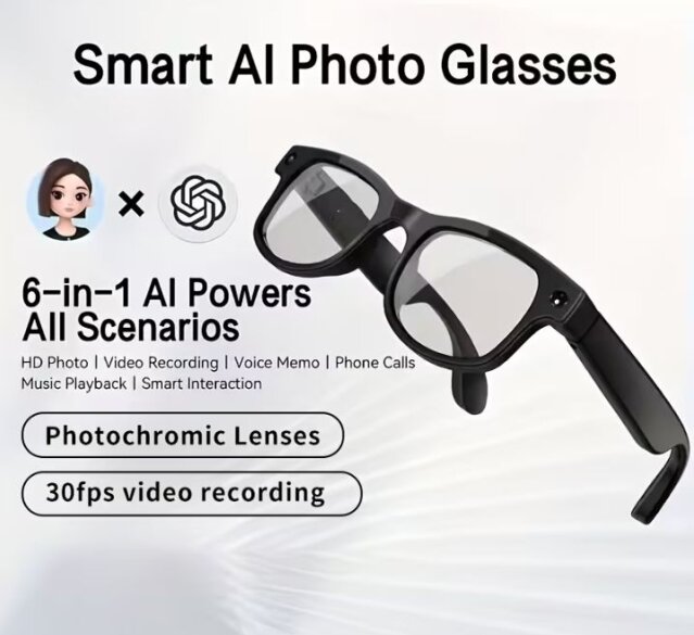 Ai Smart Camera Glasses