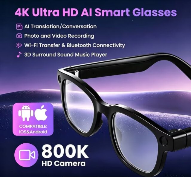 Ai Smart Camera Glasses