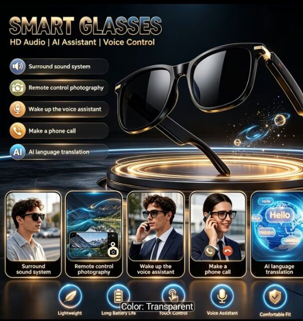 Ai Smart Translation Glasses