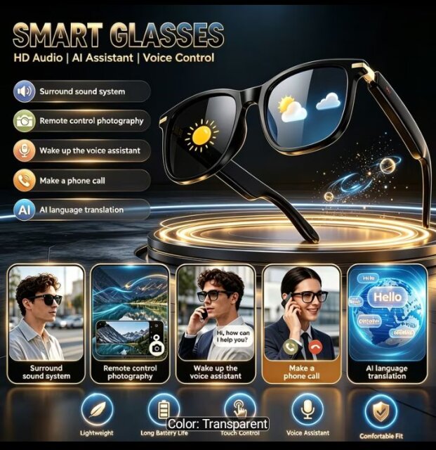 Ai Smart Translation Glasses