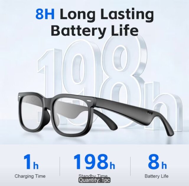 Music Glasses Wireless Hands Free Take Calls