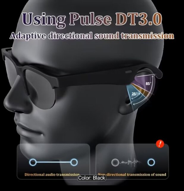 Music Glasses Wireless Hands Free Take Calls