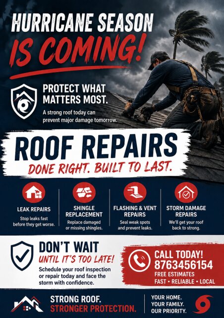 Roof Repairs Full Time Jobs Portmore