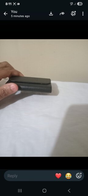 Small Black Leatherette Card Holder