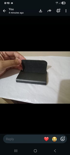 Small Black Leatherette Card Holder