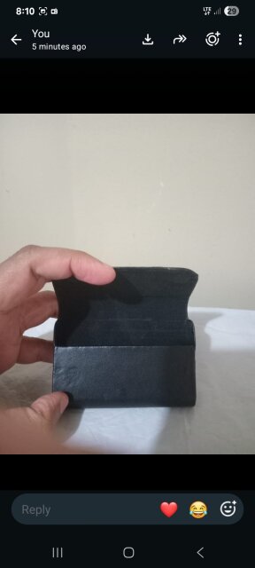 Small Black Leatherette Card Holder