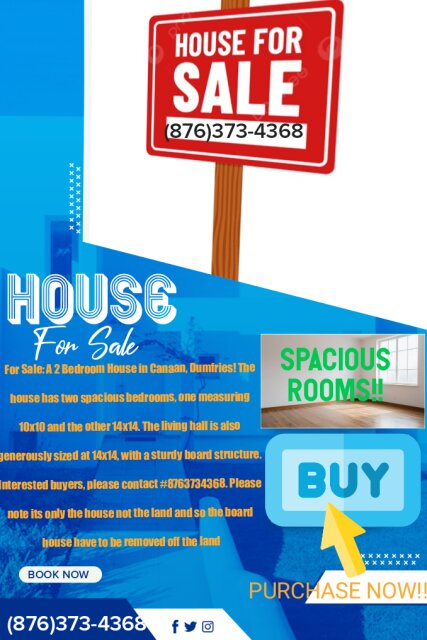 2 Bedroom Extremely Spacious Board House For Sale Houses Canaan Dumfries,St.James