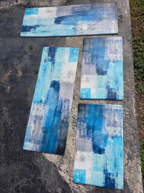4 Piece Used Kitchen Mat Set Rugs & Carpet Montego Bay