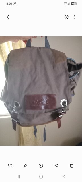 Vintage-Style Canvas Rucksack