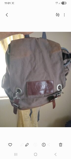 Vintage-Style Canvas Rucksack