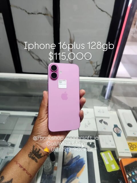 IPhone 16plus 128gb $115,000 Phones Manor Center, Constant Spring