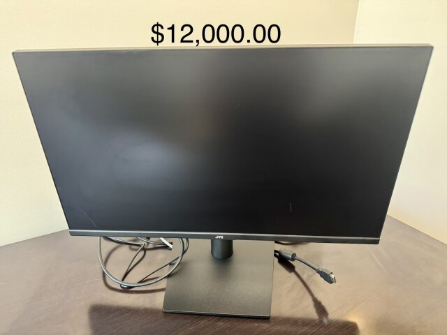 JVC Computer Monitor – $12,000 Desktops Kingston 6
