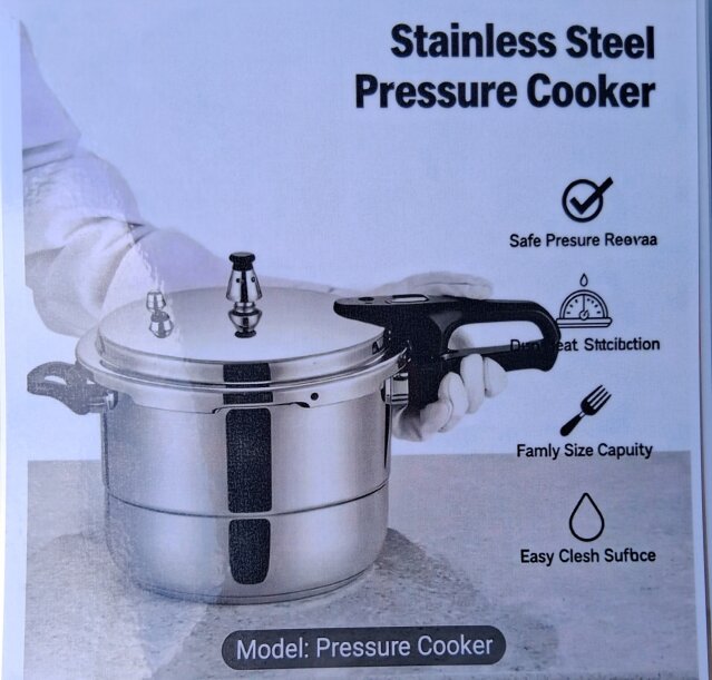 Stainless Steel Family Size Pressure Cooker Appliance Parts & Accessories Newport