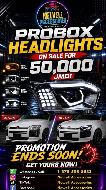 Toyota Probox Taillights And Headlights