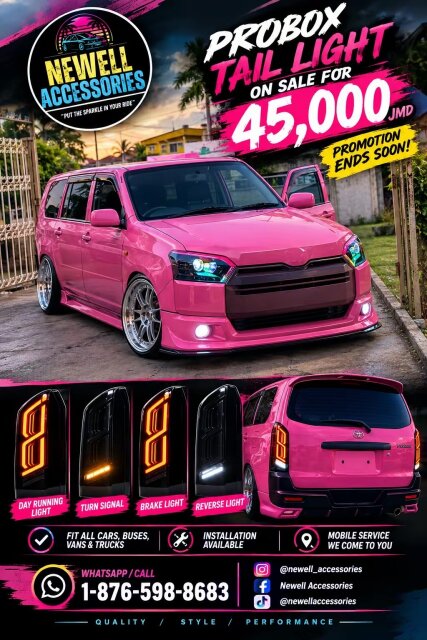 Toyota Probox Taillights And Headlights Auto Accessories Town