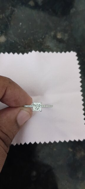 1ct Moissanite Ring With Box Rings Cross Roads Or New Kingston