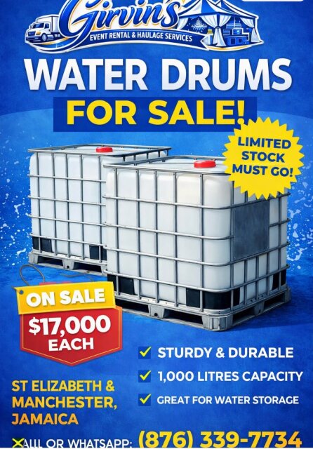 Water Drums For Sale! Other Market Mandeville