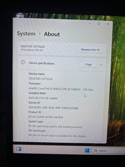 HP EliteBook 8GB RAM, I5, & Windows 11 Pro