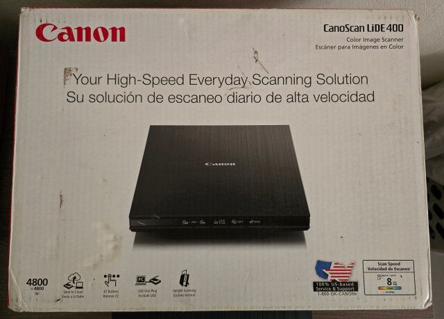 CANON CANOSCAN LiDE 400 – FLATBED DOCUMENT SCANNER
