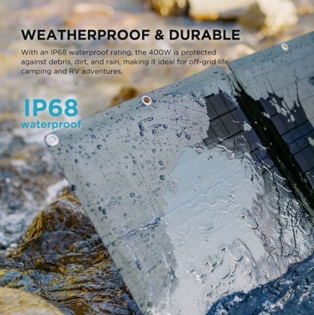 EcoFlow 400W Portable Solar Panel – Foldable IP68