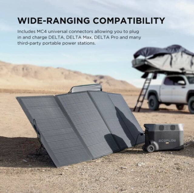 EcoFlow 400W Portable Solar Panel – Foldable IP68