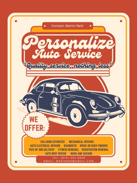 Personalize Auto Service Maintenance Kingston