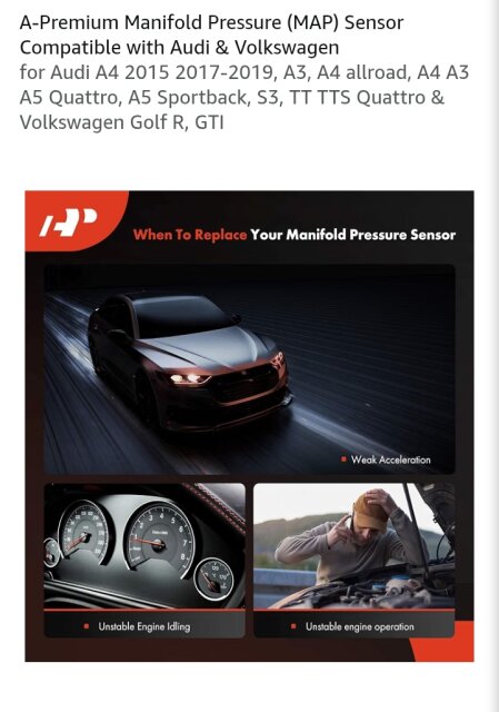 Map Sensor Audi VW