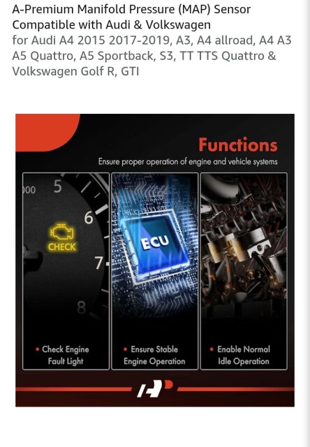 Map Sensor Audi VW