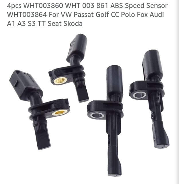 4 Pcs Wheel Speed Sensor Audi VW+++ Auto Parts St. James