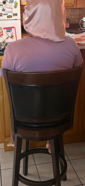 Solid Wood And Leather Swivel Chair