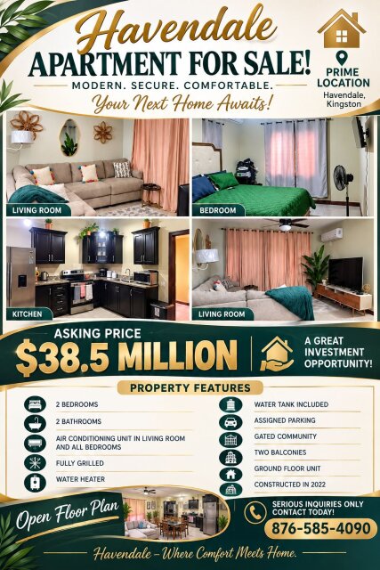 2 Bedroom/2 Bathroom Apt In Havendale For Sale Apartments Havendale